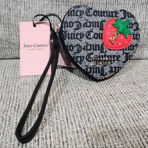 Juicy Couture Heart-Shaped Wristlet New